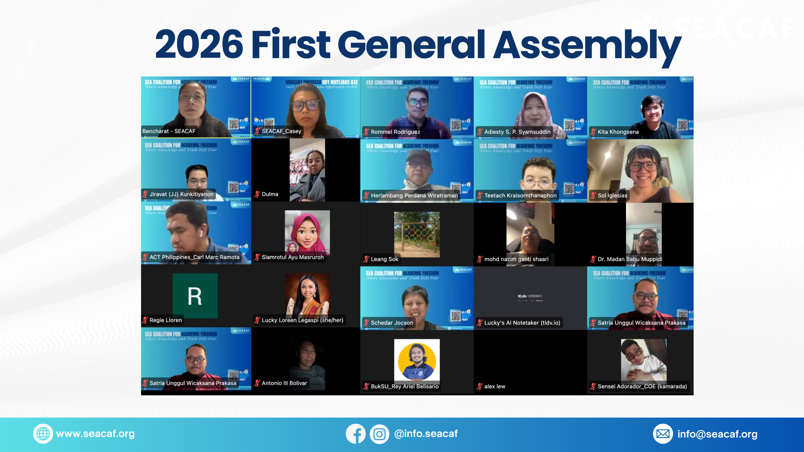 SEACAF Orientation Deck 2026 First General Assembly